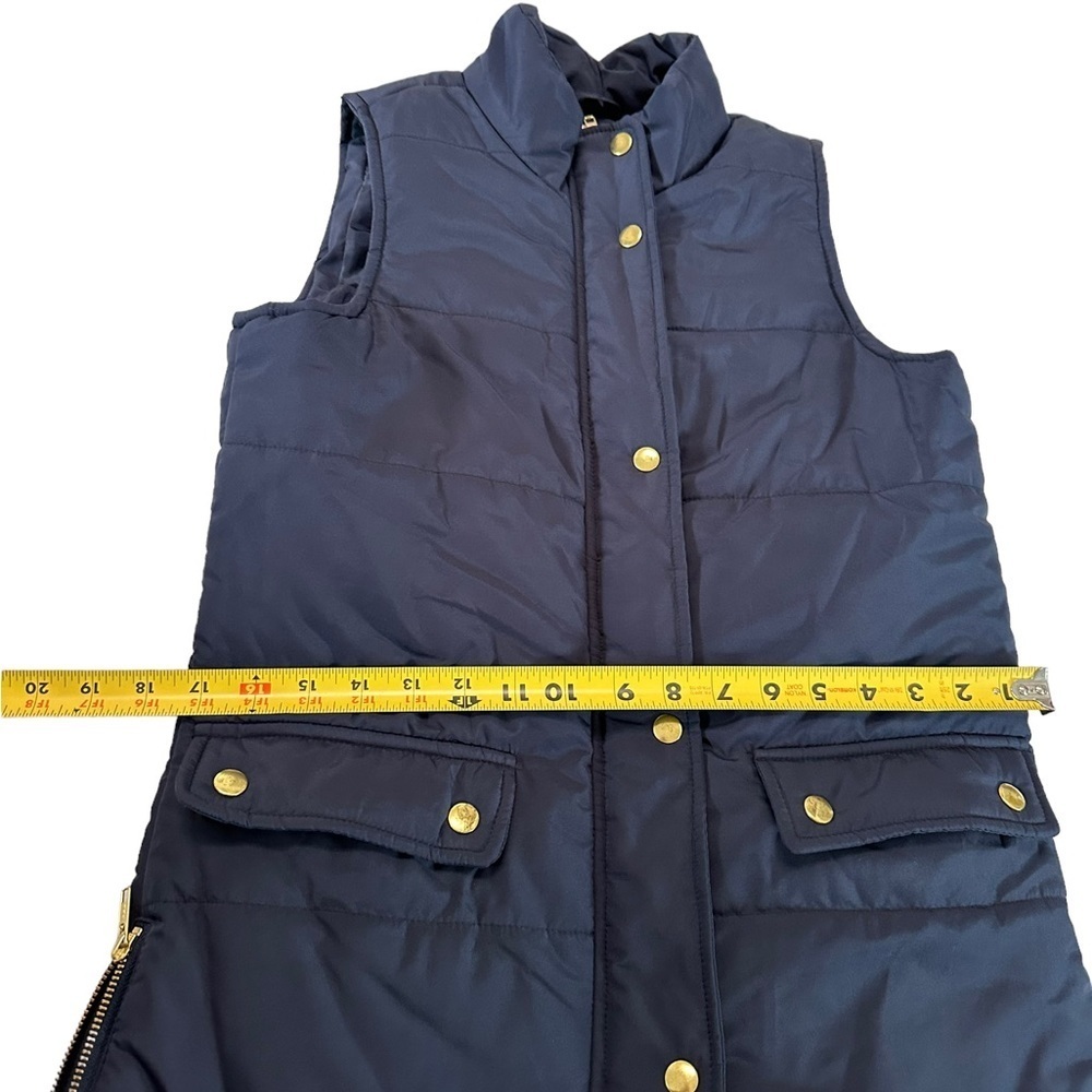 Crown & Ivy Blue Zip Up Vest Size XS - Picture 13 of 17